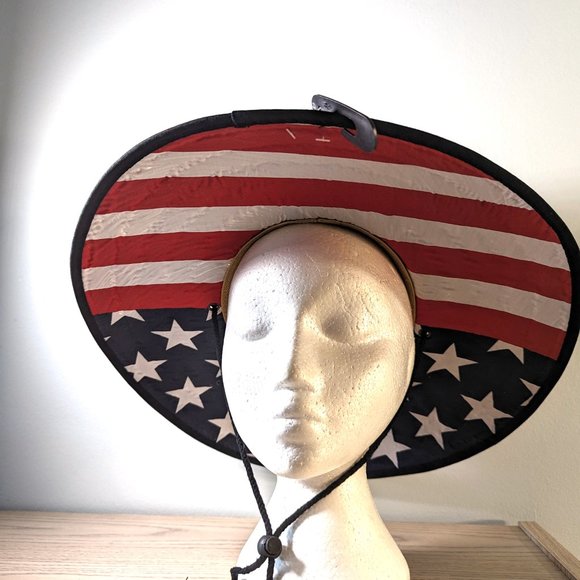 NWT Women Men CLASSIC Lifeguard Hat Straw Beach Wide Brim Sun hat Outdoo… - Picture 5 of 8